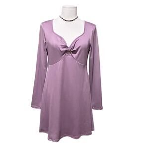 Starlet Dress Light Purple Long Sleeve Size Large, NWT